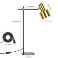 Adjustable Brass Golden & Black Lamp for Bedside