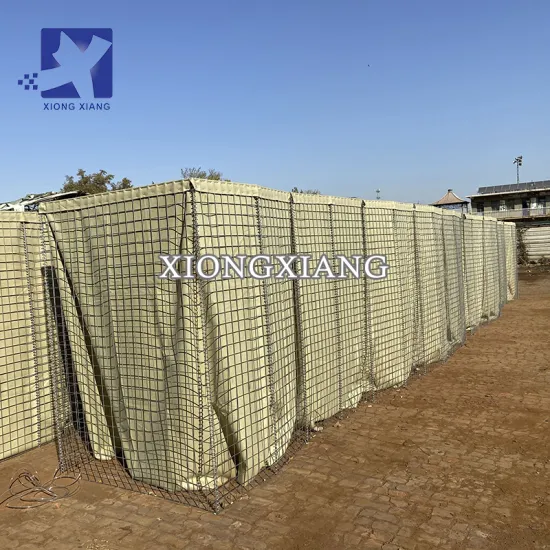 Customized Emergency Flood Barrier: Galvanized Gabion Basket Fence Wall