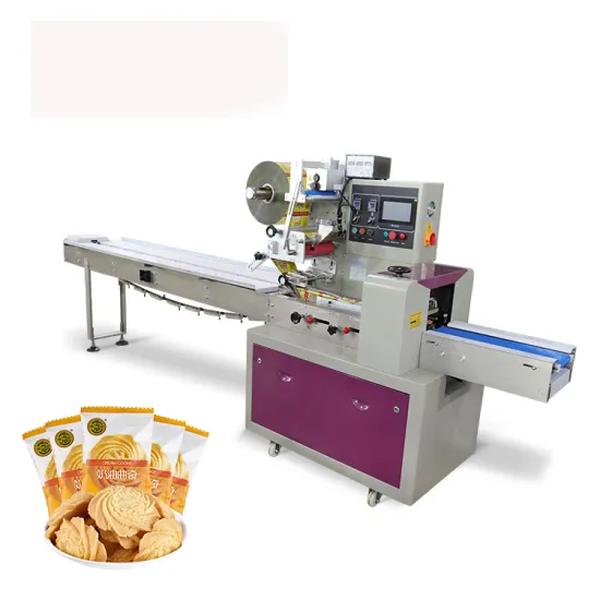 Best Quality Flow Wrap Pillow Packaging Machine for Cakes, Biscuits, and Cookies
