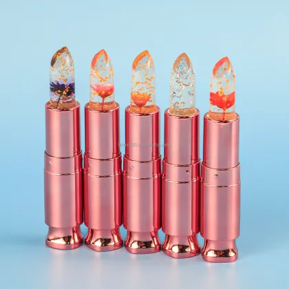 Custom Logo Temperature Color Changing Flower Lip Balm