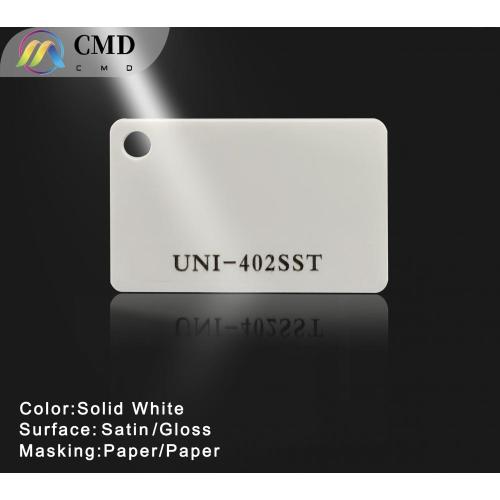 Solid White Single side Matt finish translucent acrylic