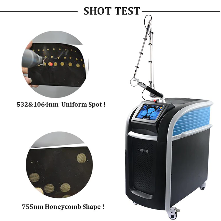 Picosecond Laser 532 755 1320 1064 PicoLaser Q Switch Nd Yag Tattoo Removal Machine