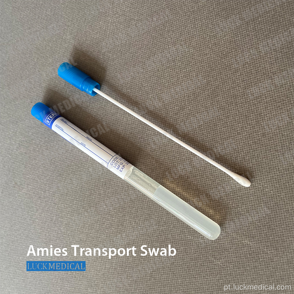 Swab de transporte da amies com gel