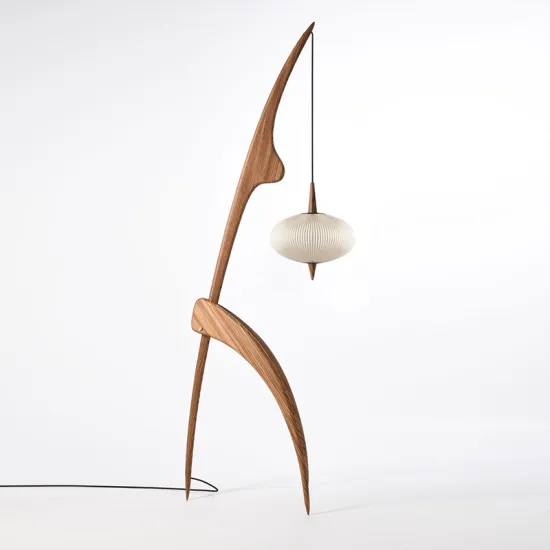 Modern Wooden Floor Lamp for Bedroom and Living Room