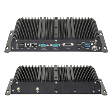 24V Komputer Perindustrian Fanless I7 1165G7 GPIO