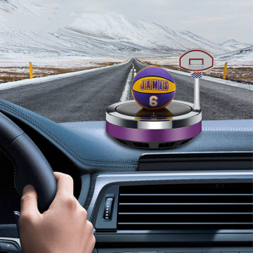 Factory Direct Solar-Powered Rotating Car Aromatherapy for Basketball Fans