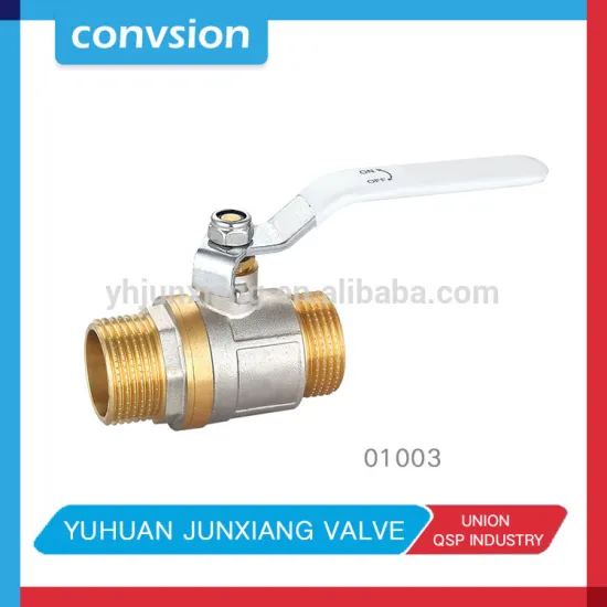 JUNXIANG 01003 DN15 PN16 male thread brass ball valve with long handle