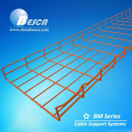 HDG EZ Powder Coating Wave Edge Wire Mesh Cable Tray or Straight Type without Burr