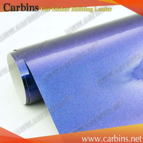 Starry blue chameleon pearl vinyl for car body wrapping premium quality!