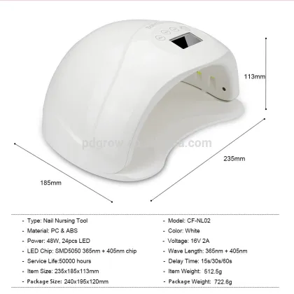 Newest led lamp sally beauty supply electric finger uv lamp nail dryer