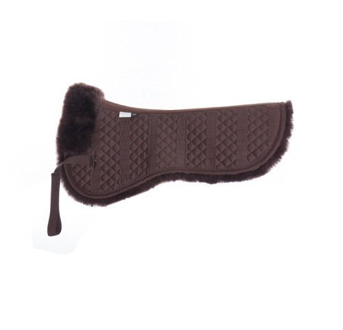 Καφέ καπέλο Sheepskin Quilt Half Saddle Pad