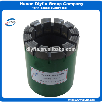PQ impregnated well diamond core drill bits for sale