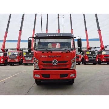 Flatbed truck with 5ton 10ton straight boom crane