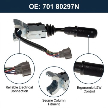 12V 24V 70180297N JCB Light Wiper Switch
