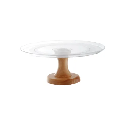 12 Inch Clear Polycarbonate Cake Stand for Bread and Cakes