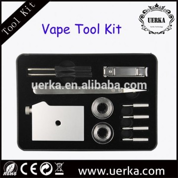 Alibaba supplier vape/atomizer/rda tool kit inculding coil jig atomizer holder Tweezer Clipper resisntace wire