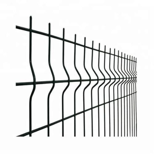 Diseño curvo de valla de jardín soldada 3 d