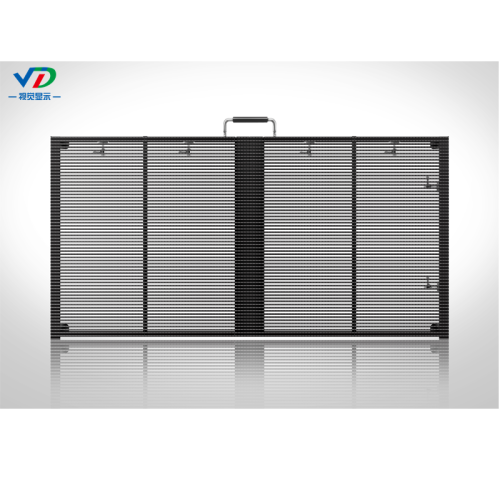 PH5.2-7.8 advertising Transparent LED Display side lighting