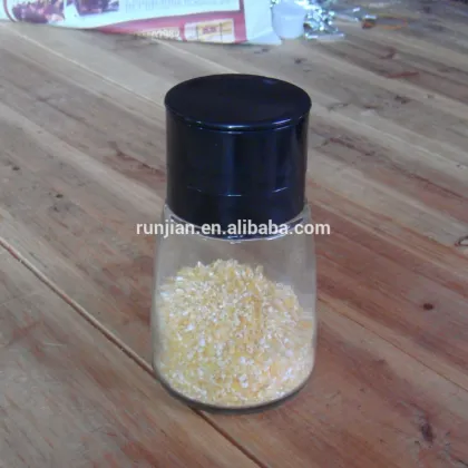 Double outlet Glass Seasoning bottle spice bottle