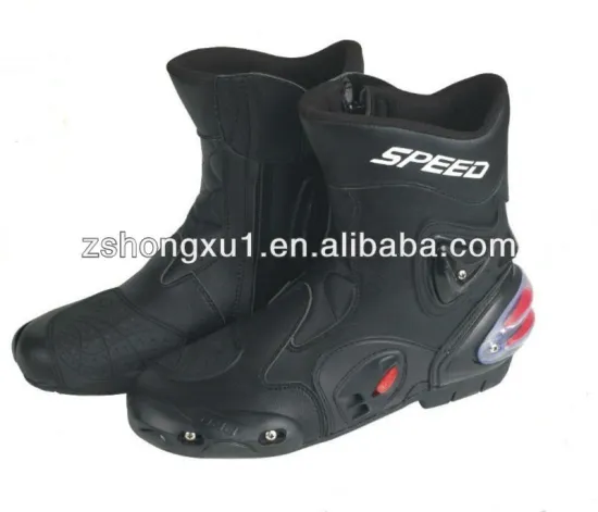 New Design Motorcycle Racing Shoes A004 (Black,white,red)