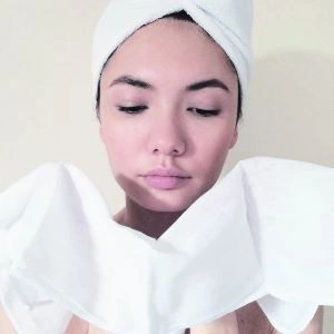 Custom organic cotton muslin face cloth