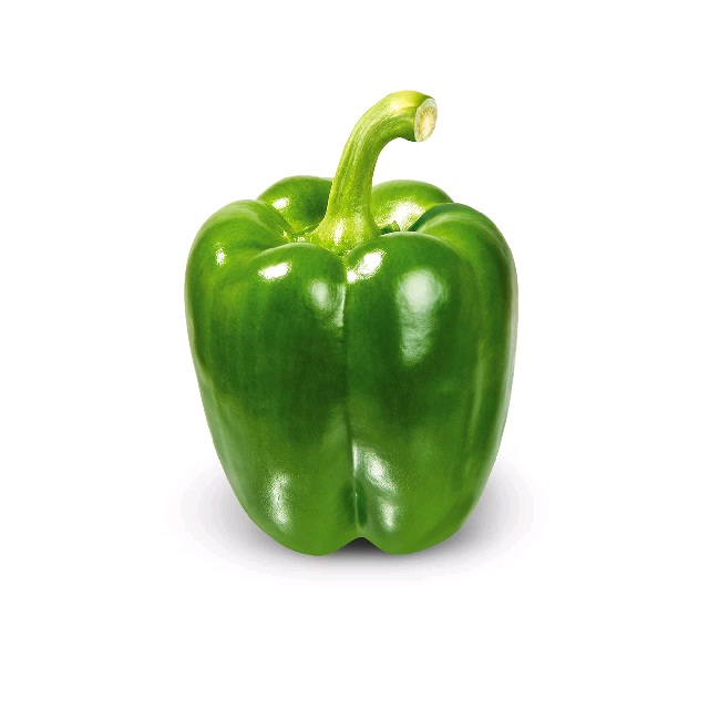 Fresh green color capsicums bell pepper