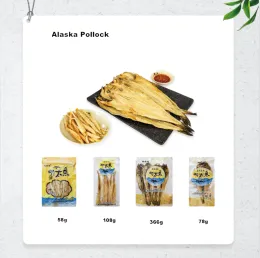 Korean-Style Dried Alaska Pollock (Mingtai Fish) | Authentic Chaoxian Ethnic Snack