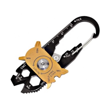 Camping Hiking 20-in-1 Climbing Carabiner Hook Survival Gear EDC Multi-functional Tool