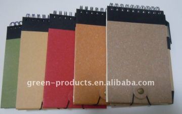 eco notebook with pen and elastic rope(TRP013)