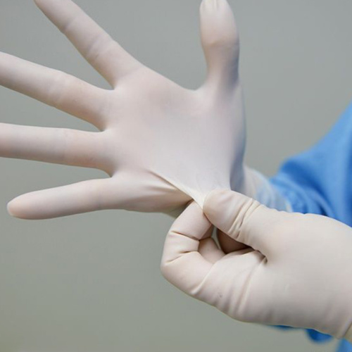 Powder free flexibility medical disposable latex gloves