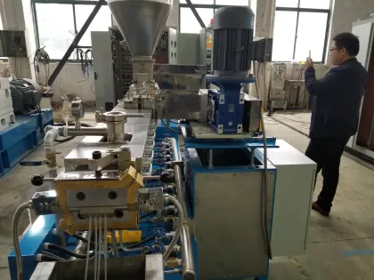 Promotion Kneading Twin Screw Extruder Plastic Granulator