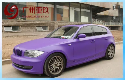 Professional Stretchable Purple Matte Vinyl Wrap Derek