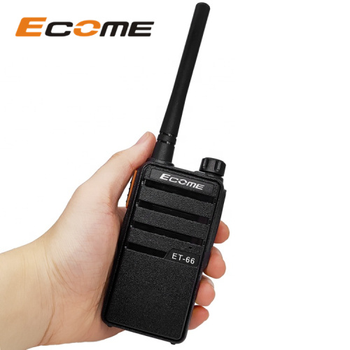 Best sell ECOME ET-66 a lungo raggio UHF Handle Walkie 4 pacchetto