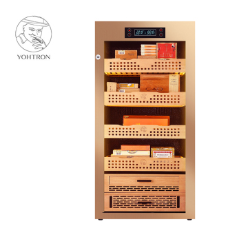 Yohtron 1200 Pcs Smart Temperature Control Electric Cigar Humidor Cabinet: Precision Storage Solution