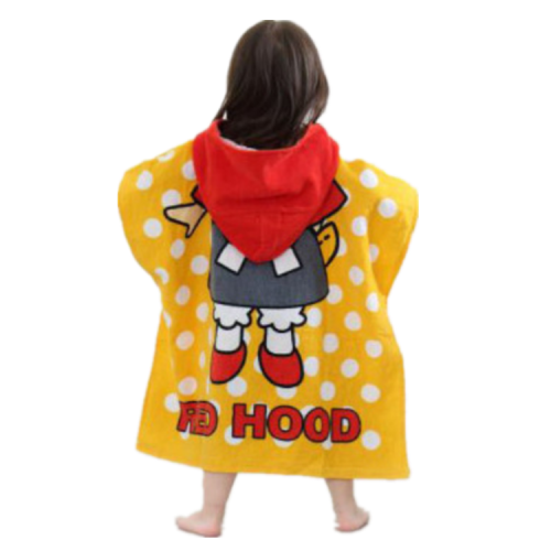 Microfiber printing cartoon swim poncho