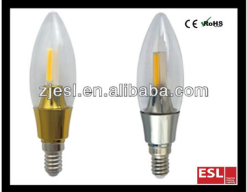china supplier 1.8w 200lm epistar plastic E14 G35 led filament light filament