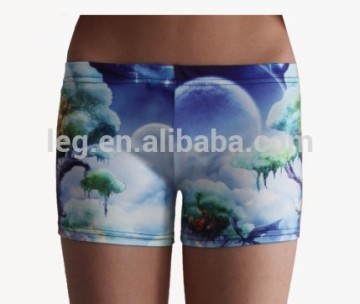sublimation print girl shorts