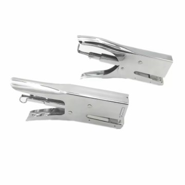 Customize Office Stationery Manual Machine Mechanical Stapler 24/6&26/6 Chrome Plier Stapler for Stationery