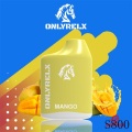 Onlyrelx Ecigs Disposable 800puffs 4.5mls Juice Fast Delivery ONLYRLX Manufactory