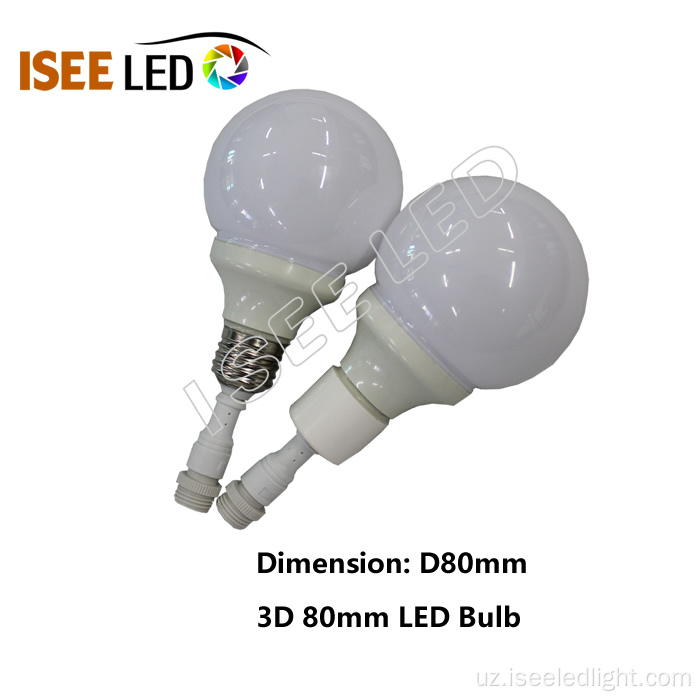 80 mm dmx rgb LED lampl lampasi