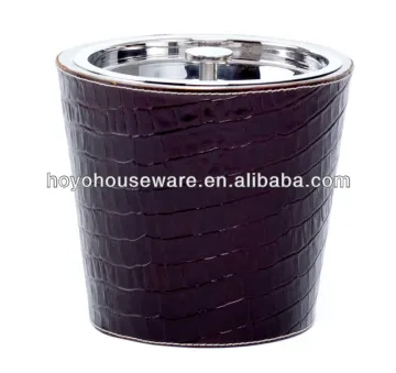 PU leath ice bucket wiht lid