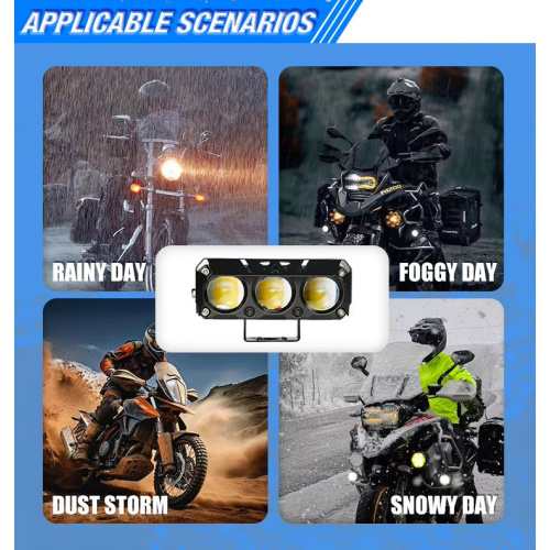 31W 3lens 2800LM IP67 motorcycle fog light-LIUHJG
