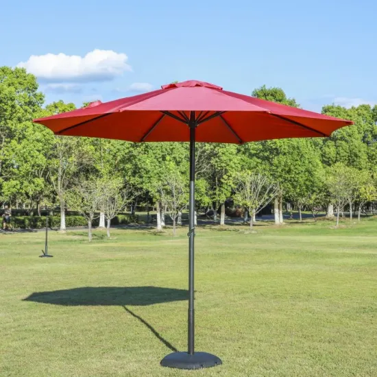 Outdoor Central Column Garden Sun Umbrella: Sunshade, Rainproof Patio Umbrellas & Beach Umbrellas