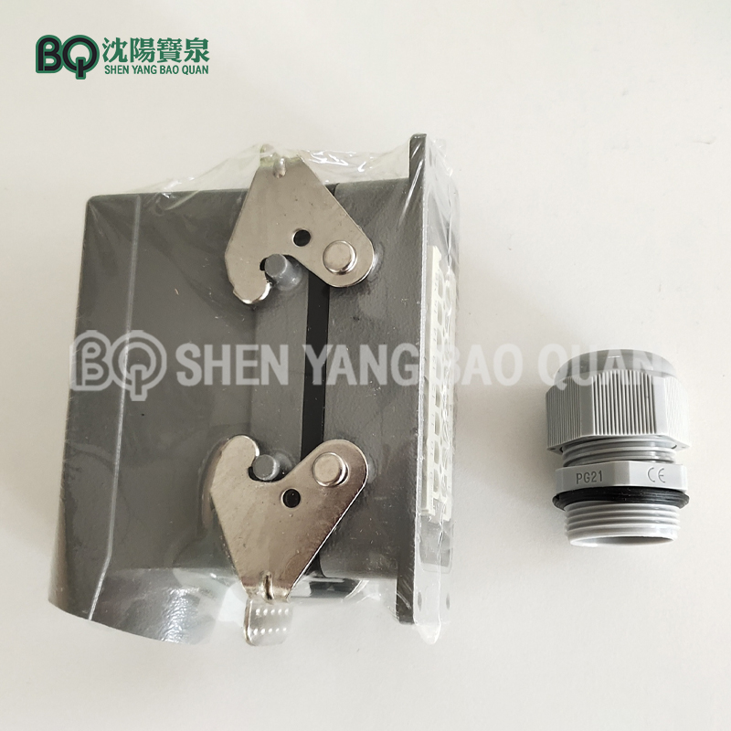 Heavy Duty Connector Aviation Plug 16 ბირთვი