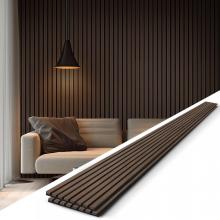 decorative acoustic 3D slat wood panel for store