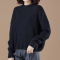 Women's Neck Lantern Sleeve Sweater