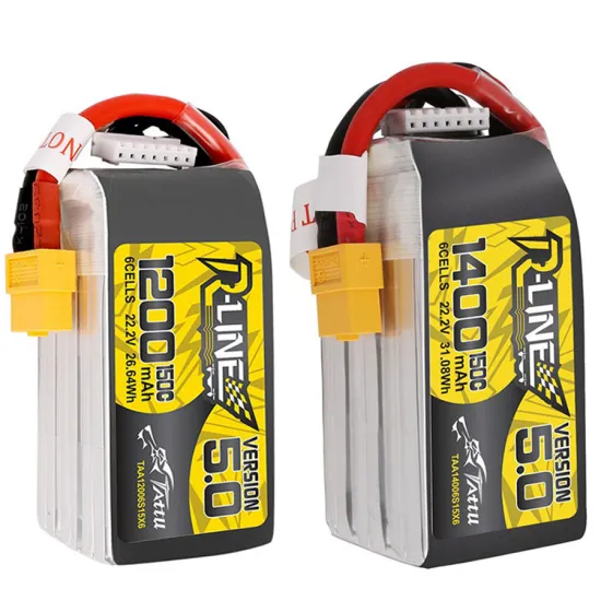 High Capacity Tattu 1200mAh & 1400mAh LiPo Batteries for FPV Racing Drones