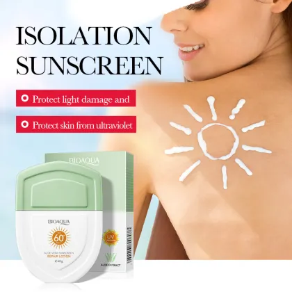 Aloe Vera Sunscreen: Korean Isolation Cream for Whitening, Sunblock, Facial Moisturizer, and Skin Protection