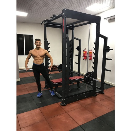 Güç Rafı Spor Salonu Ağırlığı Kaldırma 3D Smith Makinesi