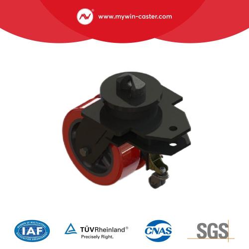 6 Inch Traction Super Container Double Wheel Caster with Brake